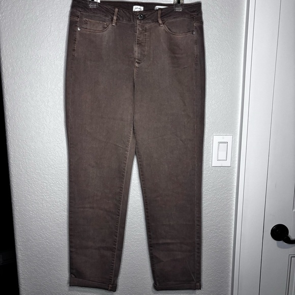 J. Jill Pants - J. Jill Tan Denim Boyfriend Jeans